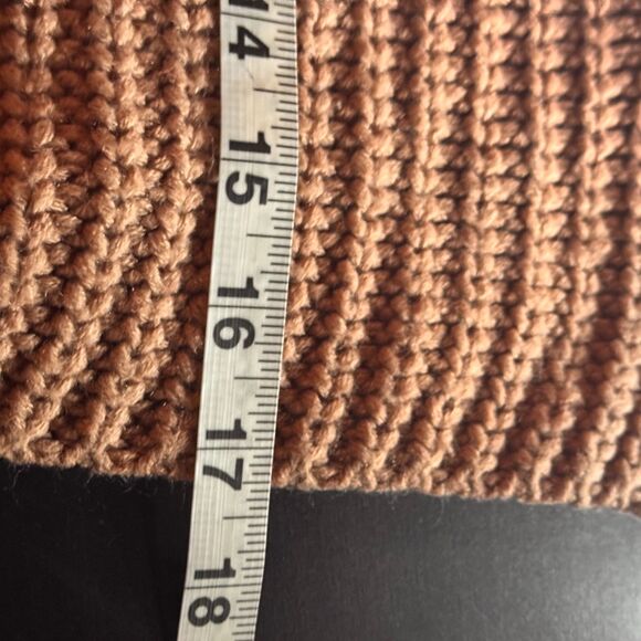 Jessica Simpson Tan Bobble Sleeve Chunky Sweater Women’s S Cozy Fall Pullover - Picture 7 of 9